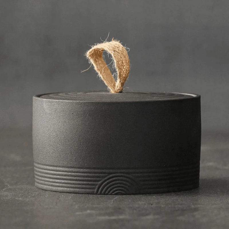 Wako Opbergpot - Japans Aardewerk met Henneptouw, Wabi-Sabi Design 8
