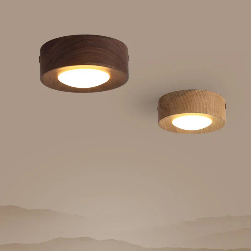 Waldon Plafondlamp - Walnoot, LED Verlichting voor Slaapkamer 0