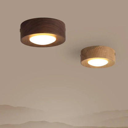 Waldon Plafondlamp - Walnoot, LED Verlichting voor Slaapkamer 0
