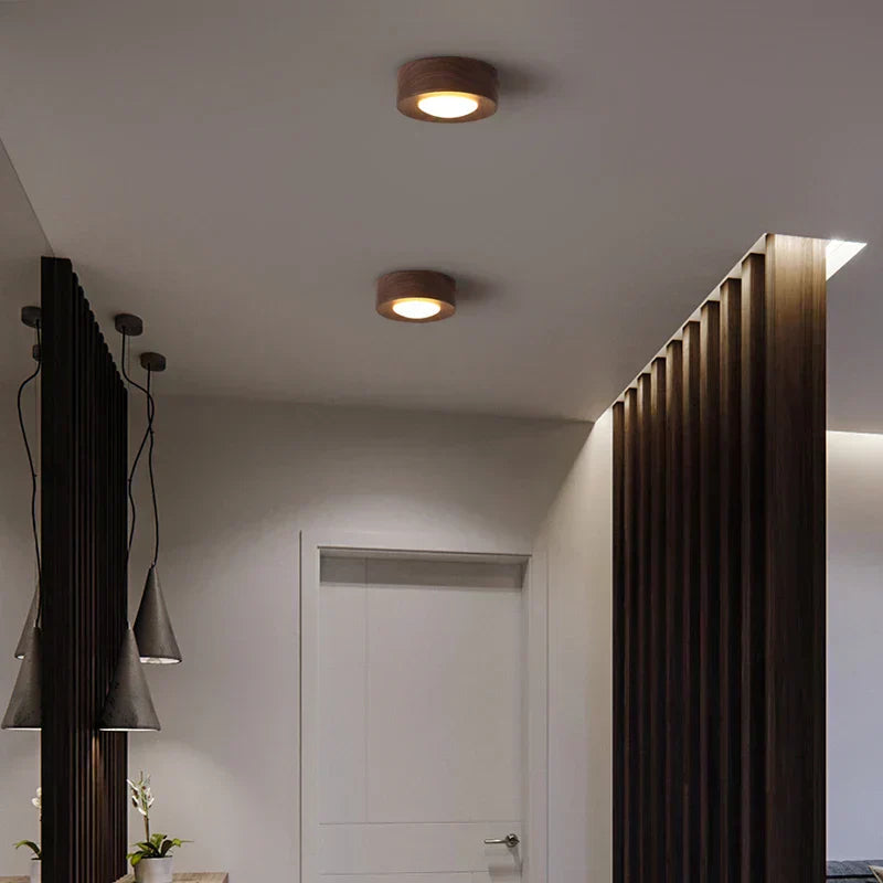 Waldon Plafondlamp - Walnoot, LED Verlichting voor Slaapkamer 4