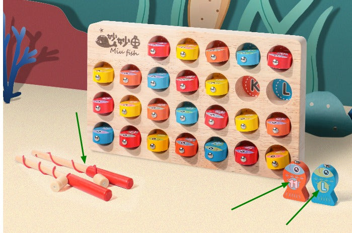 LetterFish™ – Magnetisch lettter hengelspel - Educatief speelgoed