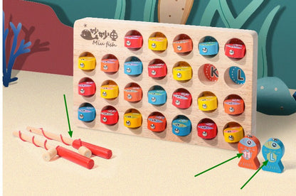 LetterFish™ – Magnetisch lettter hengelspel - Educatief speelgoed