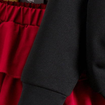 BowWhirl™ – Trendy Set met Strikdetail – Meisjes Voorjaar-Herfst Outfit
