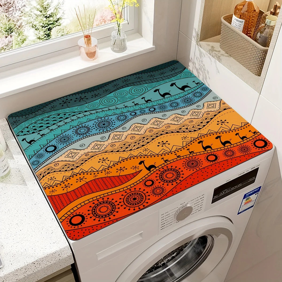 BohoShieldMat™ – Antislip Microfiber Apparatenmat – Bescherming Tegen Stof & Krassen