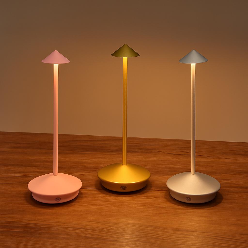 TouchGlowLite™ – Dimbare LED Tafellamp met Touch – Draadloos Oplaadbare Sfeerlamp