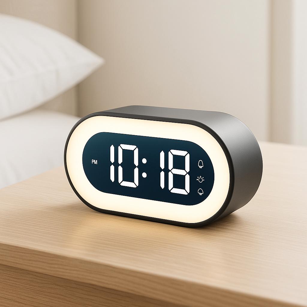 LumaRise™ – Digitale LED Wekker met Nachtlicht – Multifunctionele LED Wekker