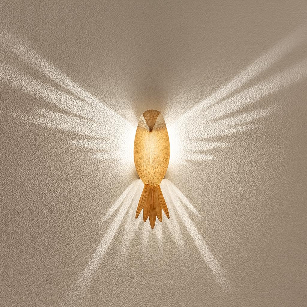 WingGlowBird™ – LED Wandlamp Vogel Design – 3D Vleugelprojectie Licht