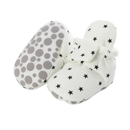 StarBliss™ – Zachte Katoenen Babyslofjes – Warmte & Veiligheid voor Kleine Sterren