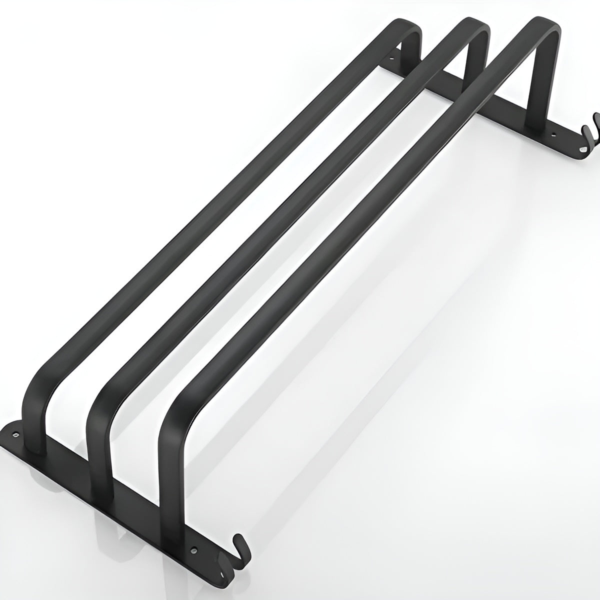 Wilo Wandhanddoekrek - Matzwart Aluminium, Handdoekrek Zonder Boren, 3 Niveaus 1