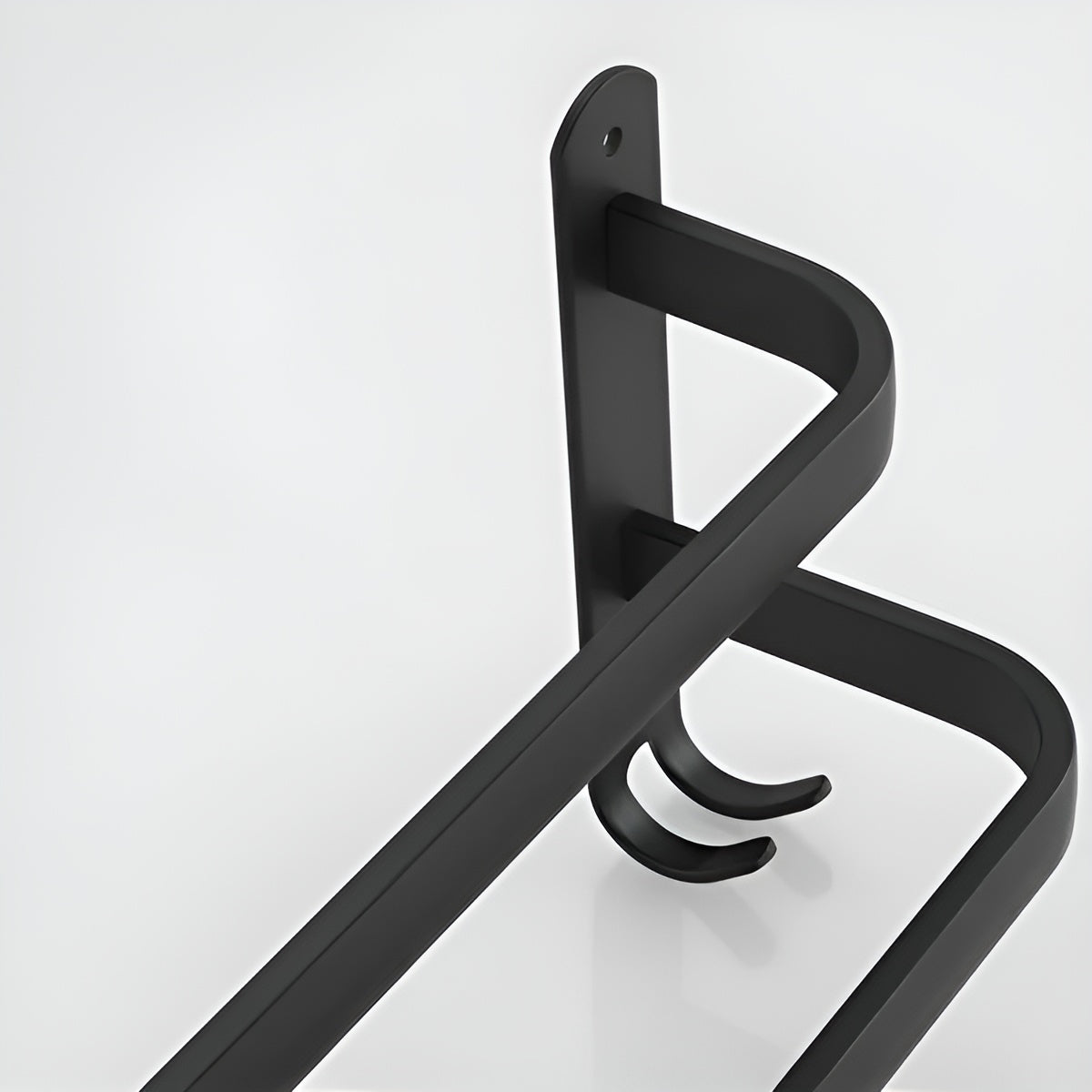 Wilo Wandhanddoekrek - Matzwart Aluminium, Handdoekrek Zonder Boren, 3 Niveaus 6