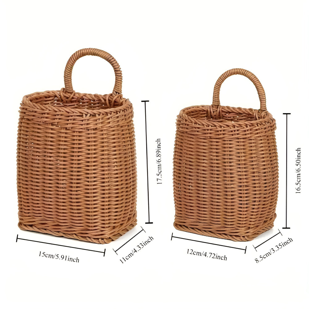 Winta Opbergmand - Lichtgewicht Microvezelmix met Rotan Look 6