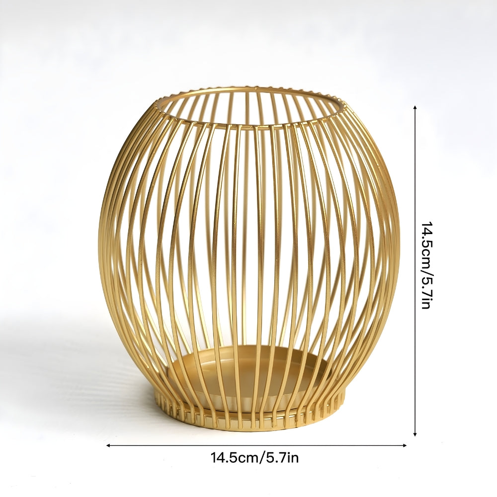 Wira Kandelaar - Geometrisch Metaal, Zwart of Goud 8
