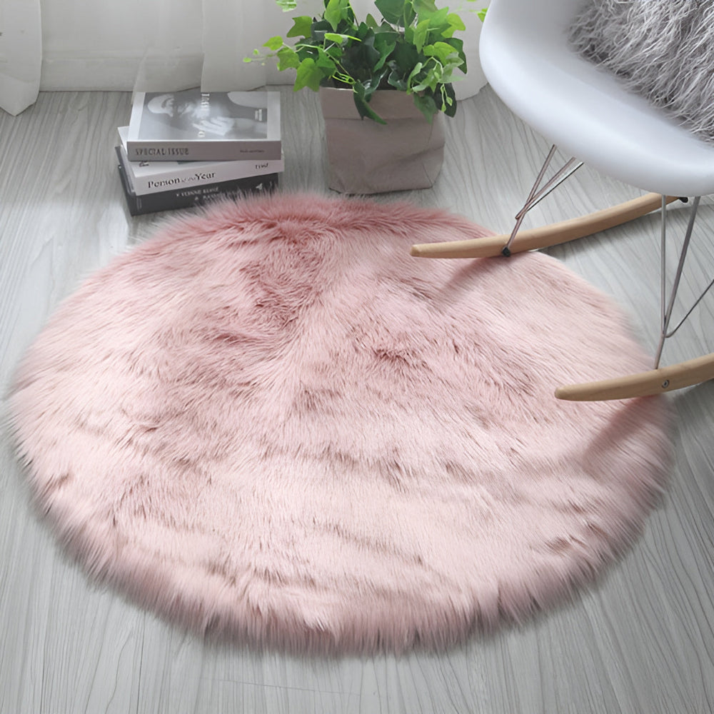 Wolky Vloerkleed Rond - Zacht Pluche, Antislip 10