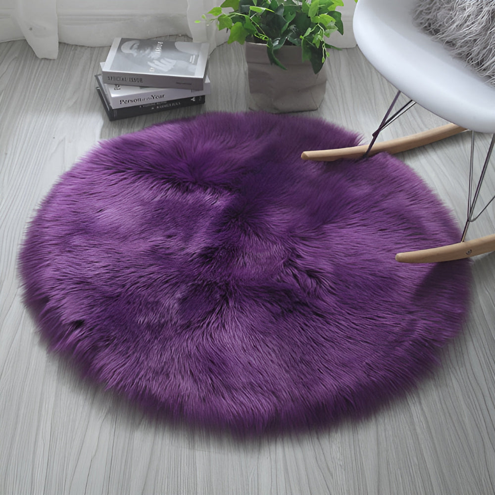 Wolky Vloerkleed Rond - Zacht Pluche, Antislip 11