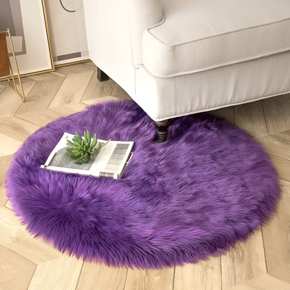 Wolky Vloerkleed Rond - Zacht Pluche, Antislip 2