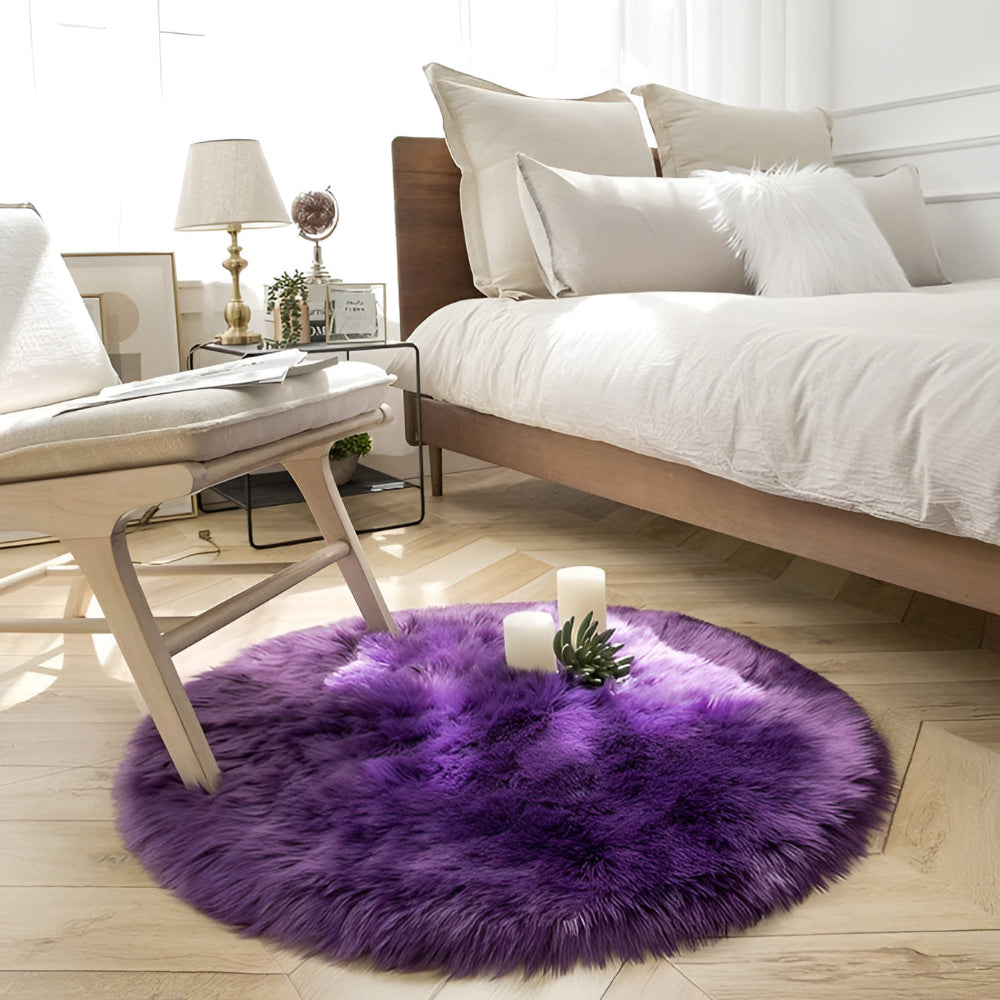 Wolky Vloerkleed Rond - Zacht Pluche, Antislip 4
