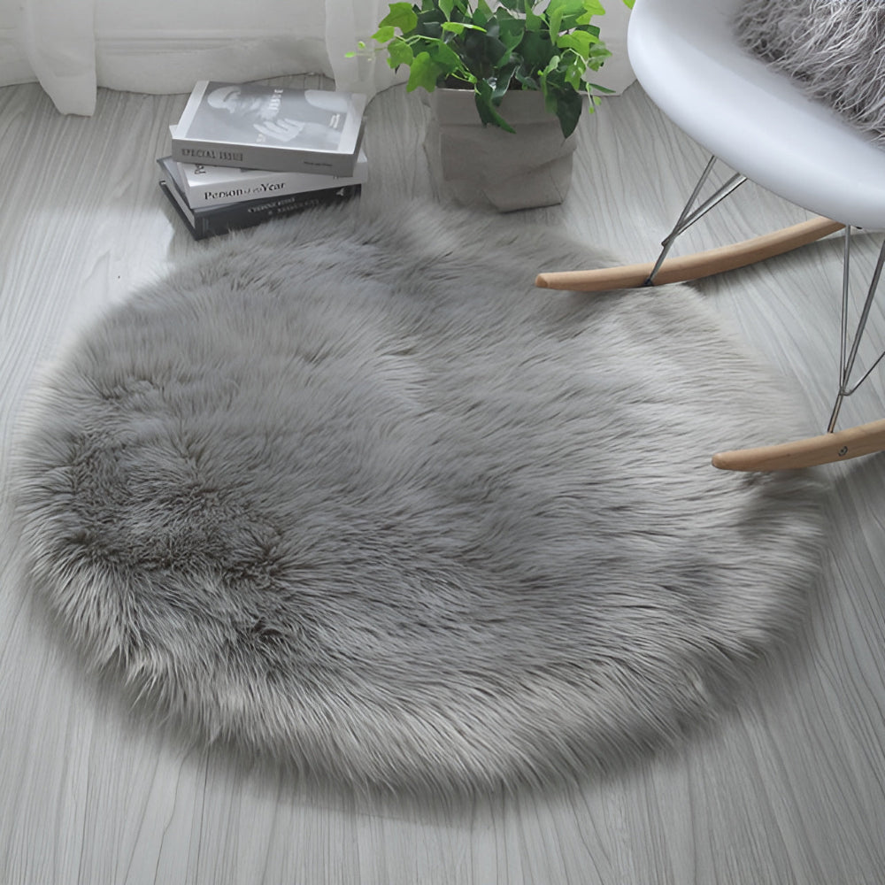 Wolky Vloerkleed Rond - Zacht Pluche, Antislip 6