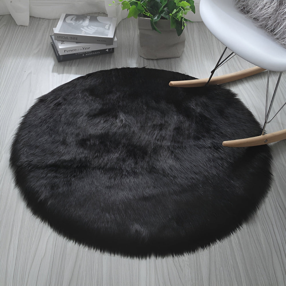 Wolky Vloerkleed Rond - Zacht Pluche, Antislip 7