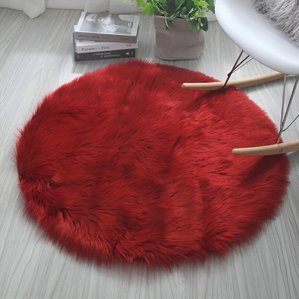 Wolky Vloerkleed Rond - Zacht Pluche, Antislip 9