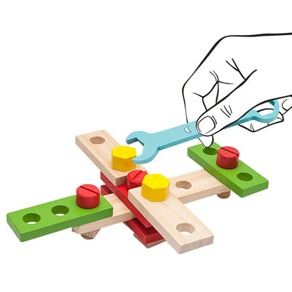 ToolyBox™ – Creatief Houten Gereedschapsspel – Montessori Speelset