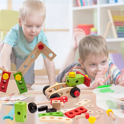 ToolyBox™ – Creatief Houten Gereedschapsspel – Montessori Speelset