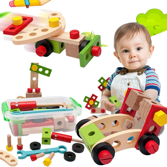 ToolyBox™ – Creatief Houten Gereedschapsspel – Montessori Speelset