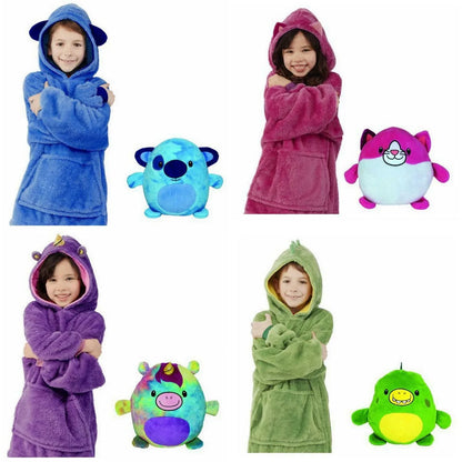 CuddleHood™ – Knuffelige Hoodie met Capuchon – Warme Multifunctionele Kindertrui