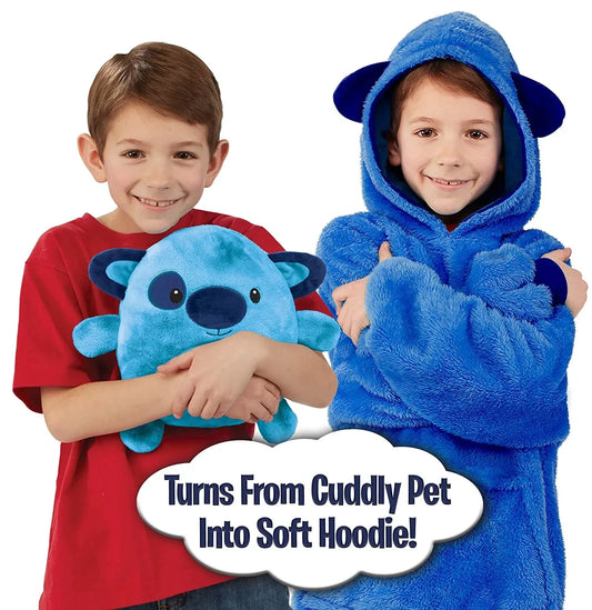 CuddleHood™ – Knuffelige Hoodie met Capuchon – Warme Multifunctionele Kindertrui