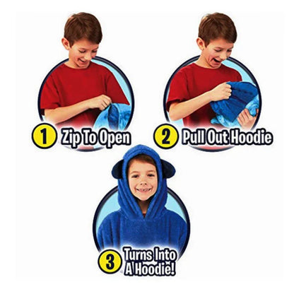 CuddleHood™ – Knuffelige Hoodie met Capuchon – Warme Multifunctionele Kindertrui