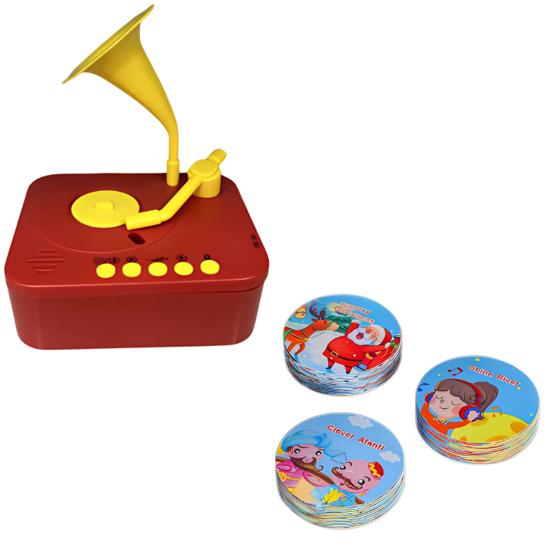 MelodyTales™ – Interactieve Verhalen- & Muziekgrammofoon – Creatief Leren voor Kinderen