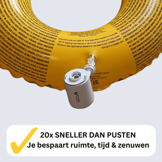 AirWave™ – Elektrische Mini Zwemband Pomp – Snel & Compact Inflatiehulpmiddel