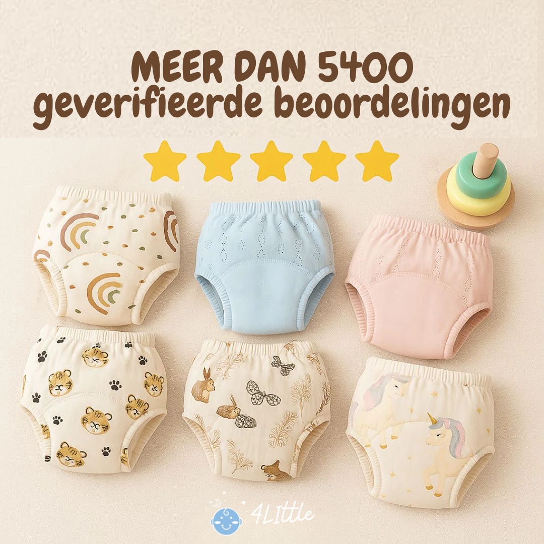 PottyPals™ – Herbruikbare Pottytrainer van Katoen – Peuter Training Broekje