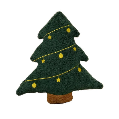 Zachte Pluche Knuffelkussen Kerstboom - Ergonomische Lendensteun Rood Groen 40 cm Decoratie 4