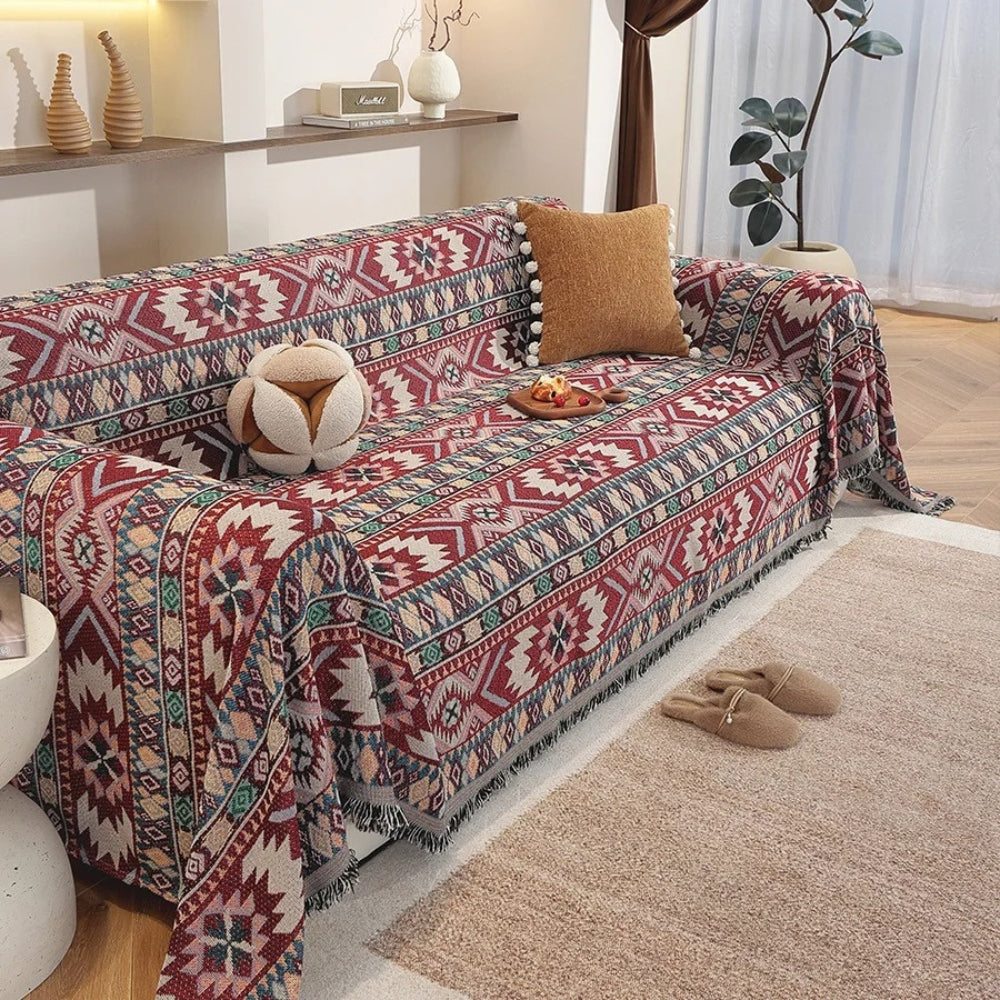 Zarela Bankhoes - Boho Chenille, Jacquard Patroon 0