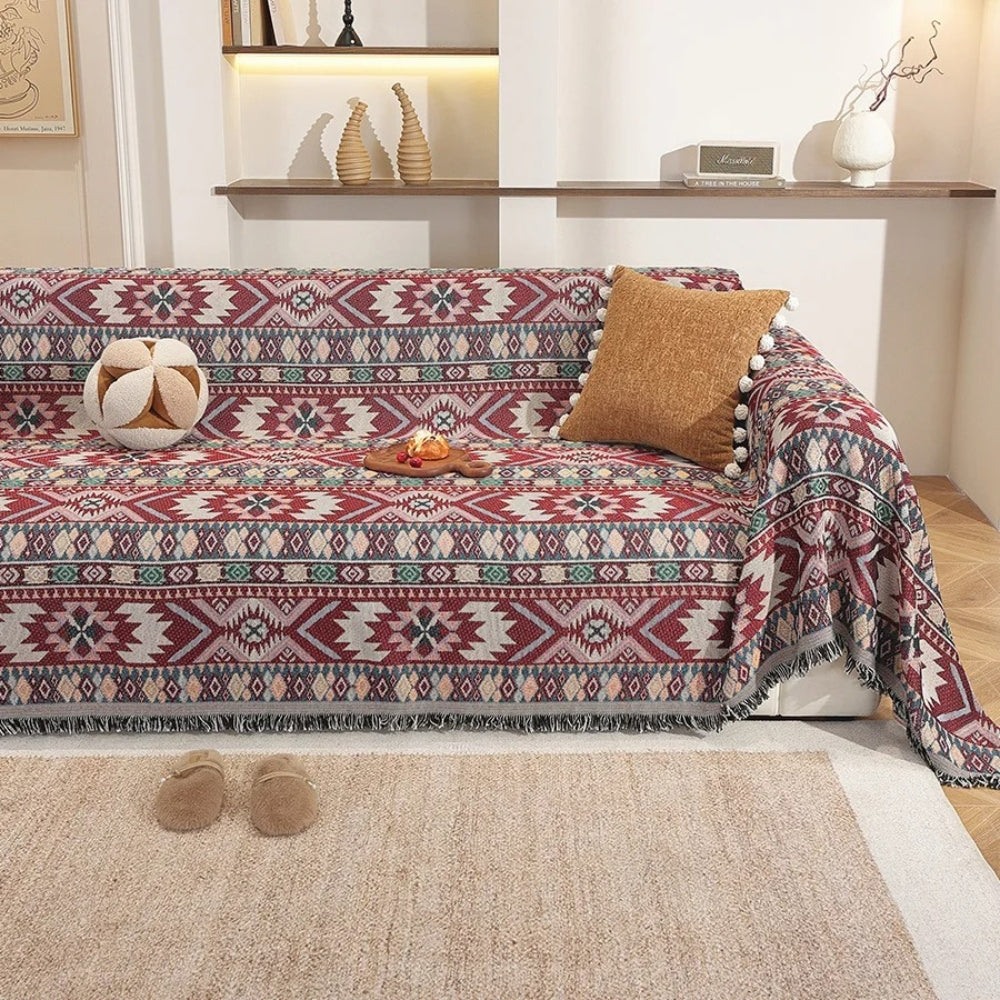 Zarela Bankhoes - Boho Chenille, Jacquard Patroon 1