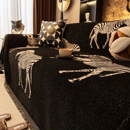 Zebra Bankhoes - Zachte Microvezelmix, Beschermend Ontwerp 2