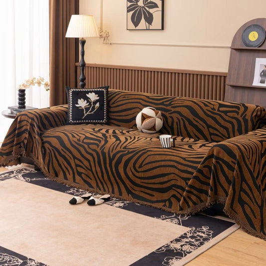 Zefira Bankhoes - Chenille, Zebra Design 0