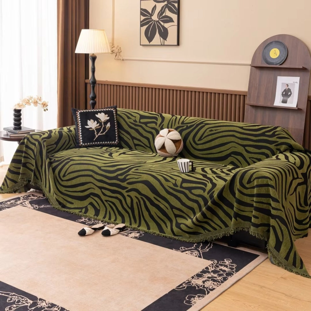 Zefira Bankhoes - Chenille, Zebra Design 1