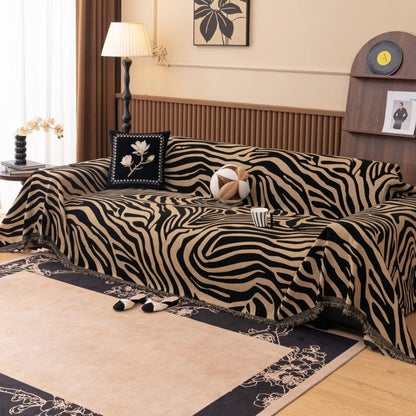 Zefira Bankhoes - Chenille, Zebra Design 2