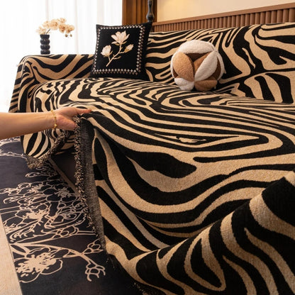 Zefira Bankhoes - Chenille, Zebra Design 4