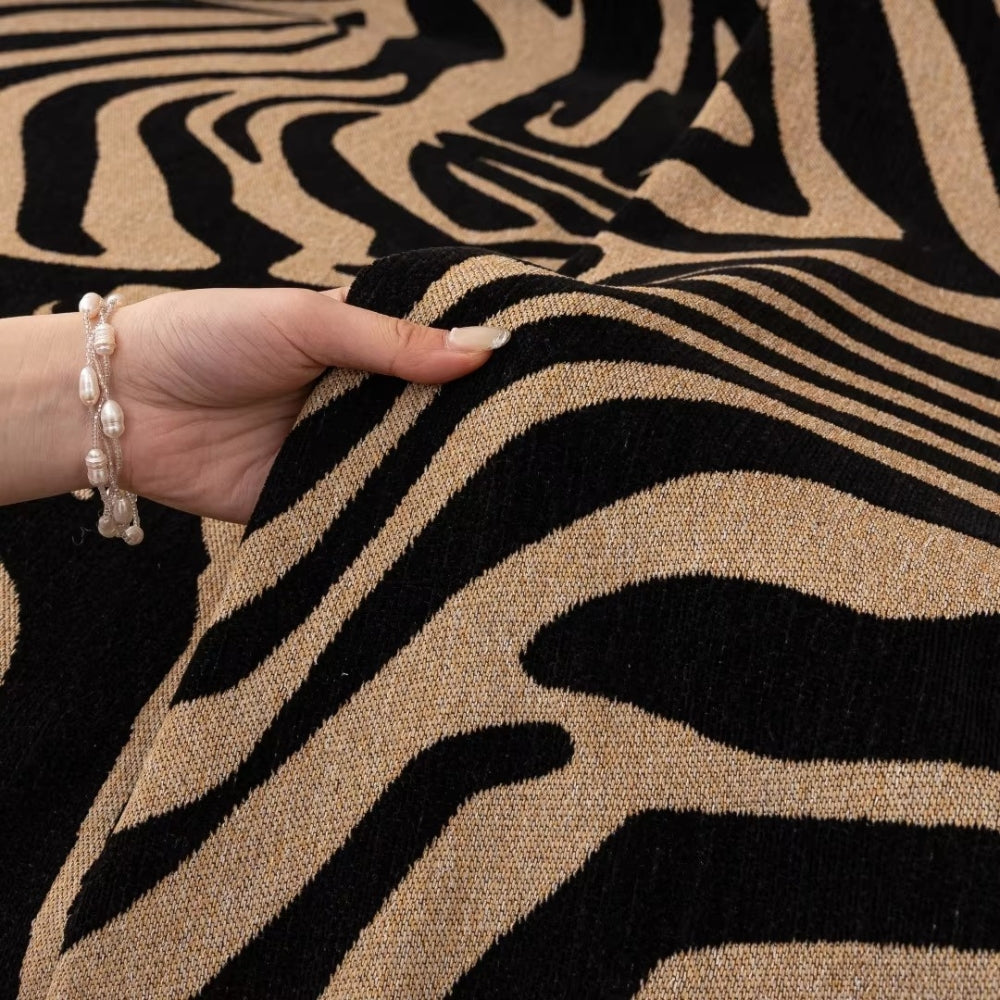 Zefira Bankhoes - Chenille, Zebra Design 5