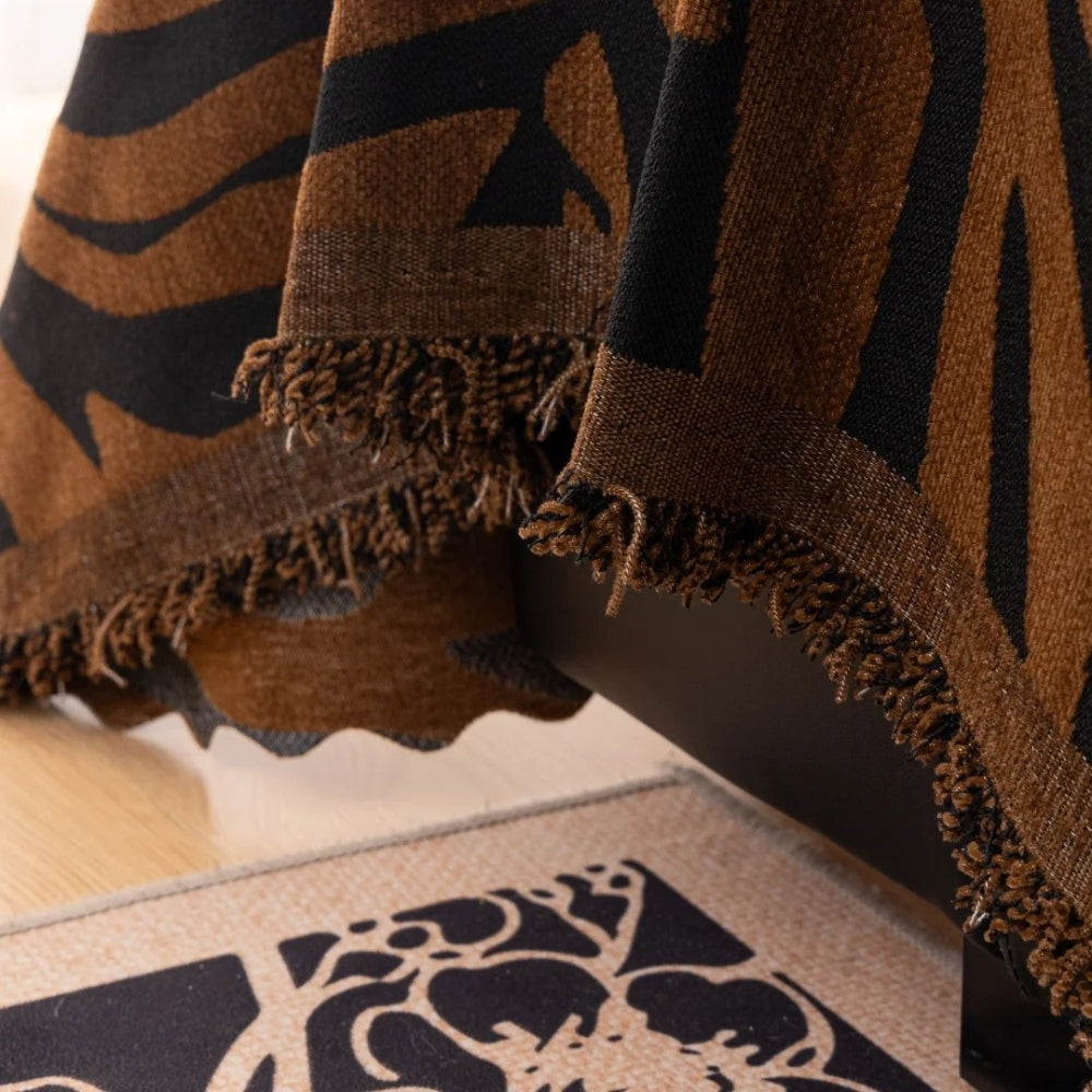 Zefira Bankhoes - Chenille, Zebra Design 7