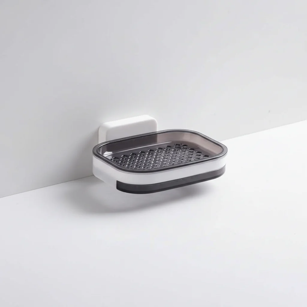 Zento Zeepbakje Douche - Zelfklevend ABS Kunststof, Dubbele Afvoer 7