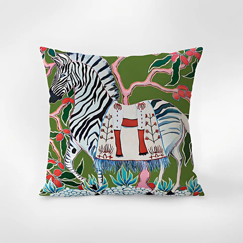 Zyra Accentkussenhoes - Zebraprint, Botanische Details 0