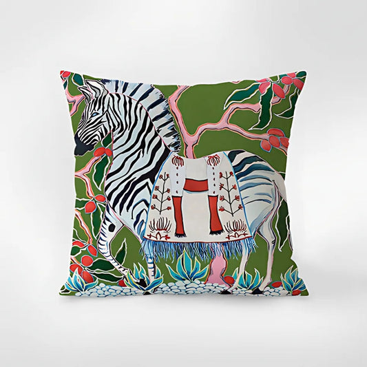Zyra Accentkussenhoes - Zebraprint, Botanische Details 0