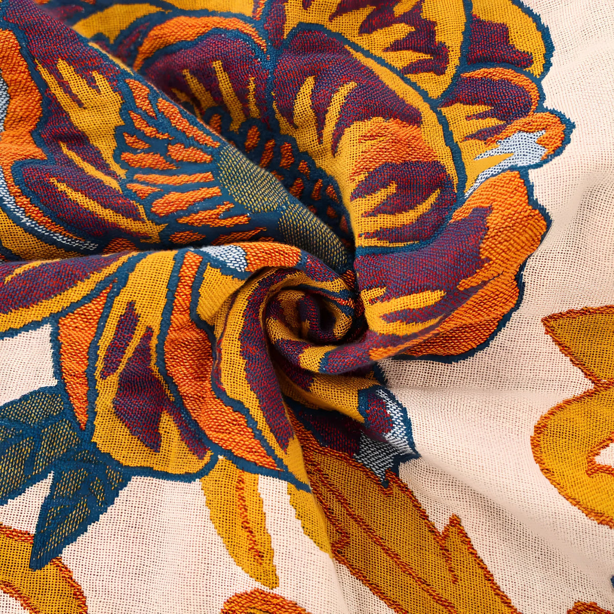 Zyra Katoenen Deken - Omkeerbaar, Bloemenprint 5