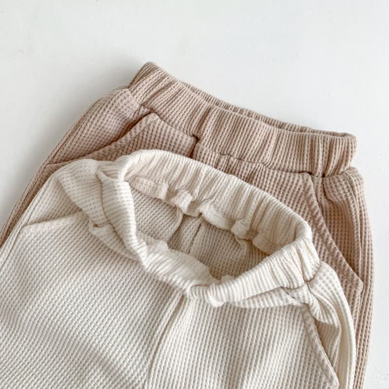 WaffleBear™ – Gebreide Trui en Broek Set met Berenmotief – Warme Baby Outfit