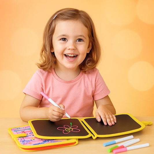 DoodleBook™ – Herbruikbaar Kleurenplezier voor Kinderen – Creatief Kleurboek