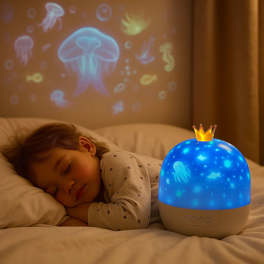 DreamBeam™ – Rustgevende Nachtlamp met Projectie – Kinder Slaap Licht