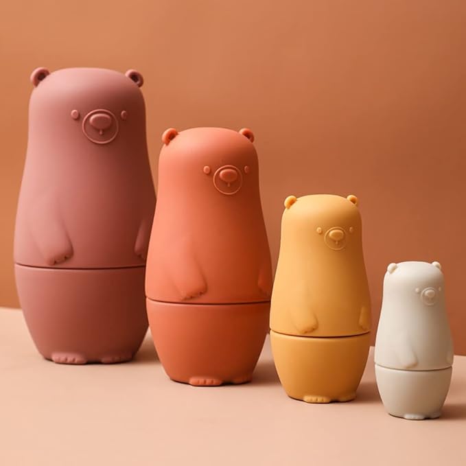 TeddyStack™ – Leren stapelen met plezier – Silicone speelgoed baby